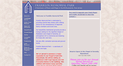 Desktop Screenshot of franklinmemorialpark.com